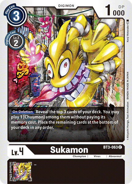 Sukamon [BT3-063] [Release Special Booster Ver.1.5] | Tables and Towers