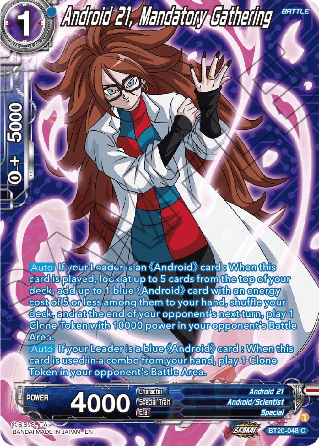 Android 21, Mandatory Gathering (Silver Foil) (BT20-048) [Power Absorbed] | Tables and Towers