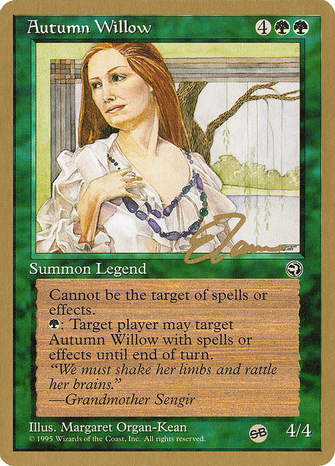 Autumn Willow (Eric Tam) (SB) [Pro Tour Collector Set] | Tables and Towers