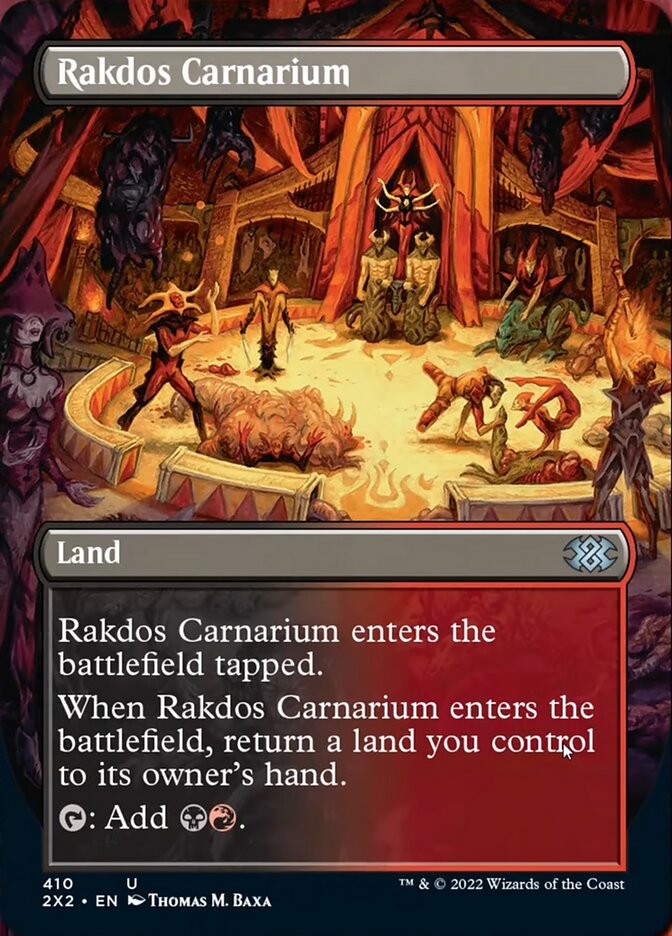 Rakdos Carnarium (Borderless Alternate Art) [Double Masters 2022] | Tables and Towers