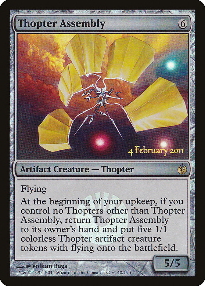 Thopter Assembly [Mirrodin Besieged Prerelease Promos] | Tables and Towers