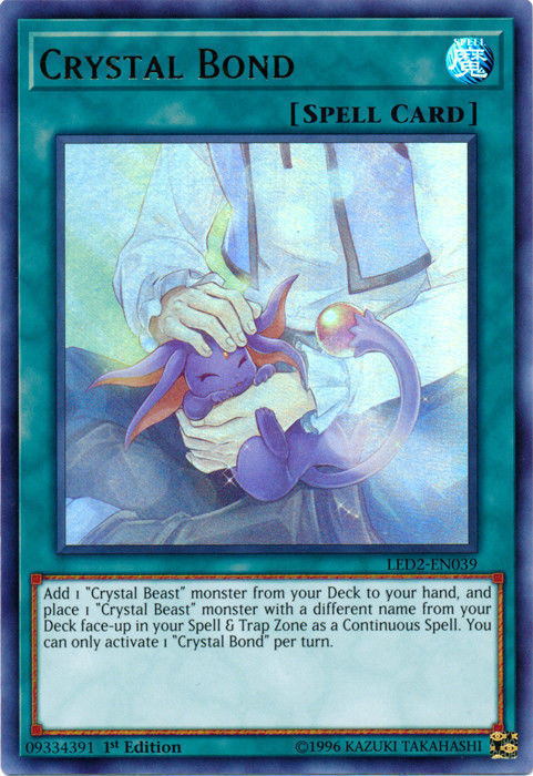 Crystal Bond [LED2-EN039] Ultra Rare | Tables and Towers