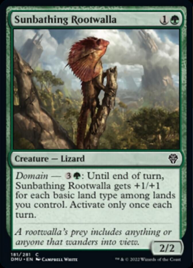 Sunbathing Rootwalla [Dominaria United] | Tables and Towers