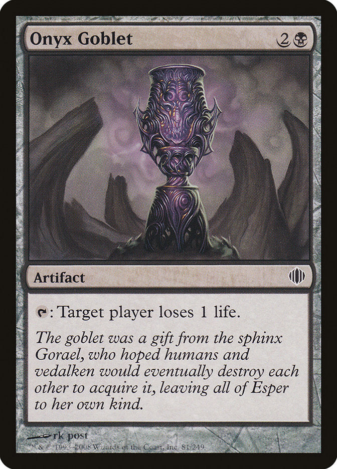 Onyx Goblet [Shards of Alara] | Tables and Towers