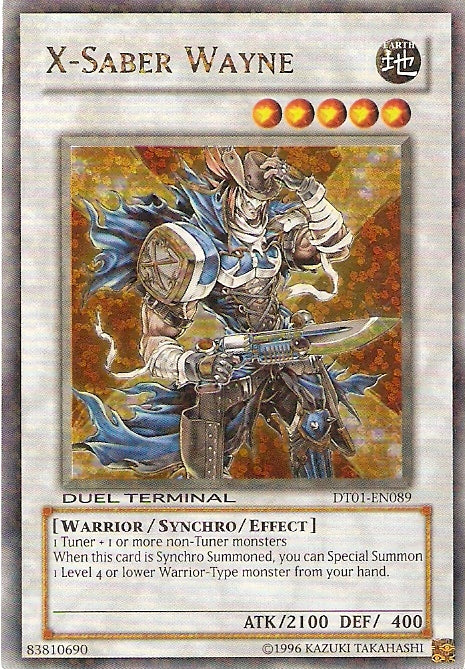 X-Saber Wayne [DT01-EN089] Ultra Rare | Tables and Towers