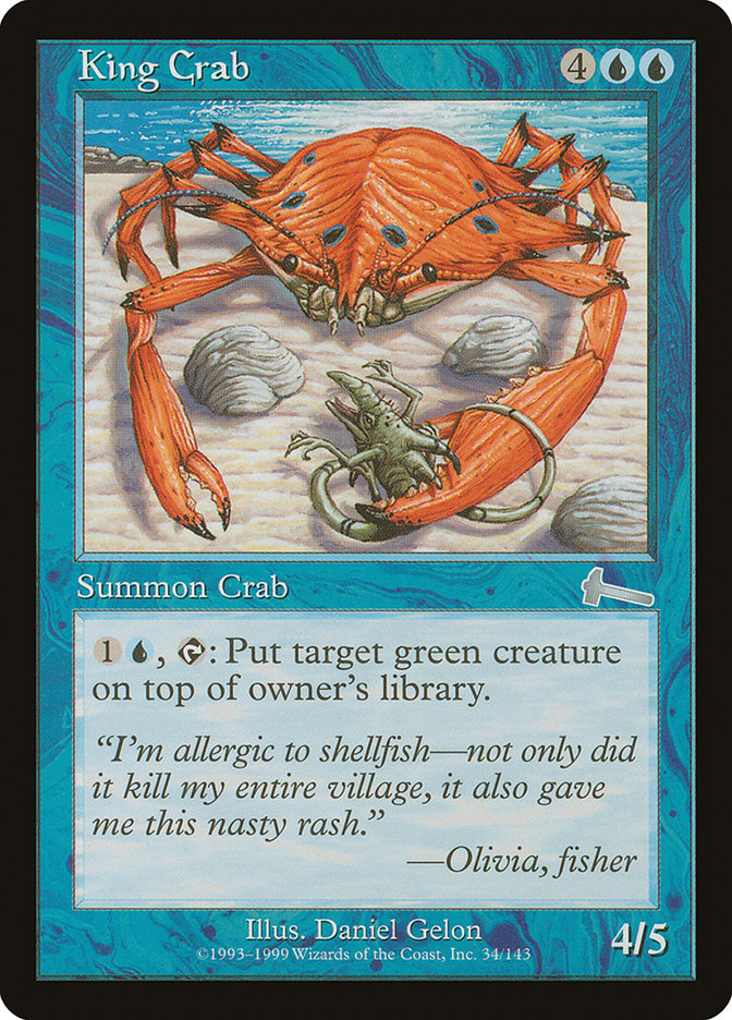 King Crab [Urza's Legacy] | Tables and Towers