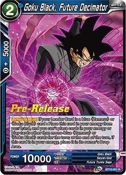 Goku Black, Future Decimator (BT10-051) [Rise of the Unison Warrior Prerelease Promos] | Tables and Towers