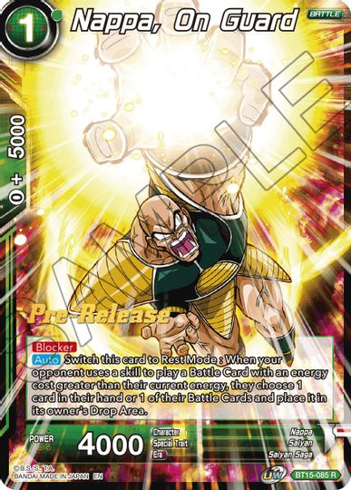 Nappa, on Guard (BT15-085) [Saiyan Showdown Prerelease Promos] | Tables and Towers