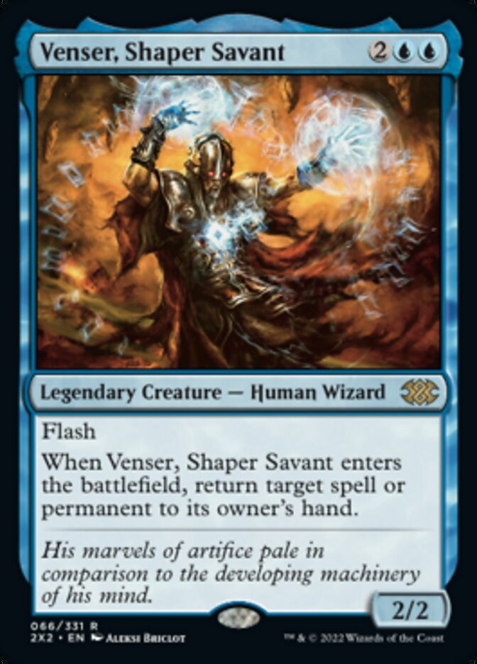 Venser, Shaper Savant [Double Masters 2022] | Tables and Towers