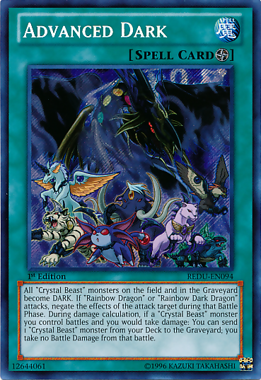 Advanced Dark [REDU-EN094] Secret Rare | Tables and Towers