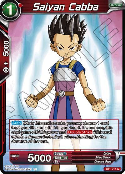 Saiyan Cabba (Reprint) (BT1-014) [Battle Evolution Booster] | Tables and Towers