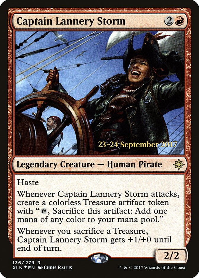 Captain Lannery Storm [Ixalan Prerelease Promos] | Tables and Towers