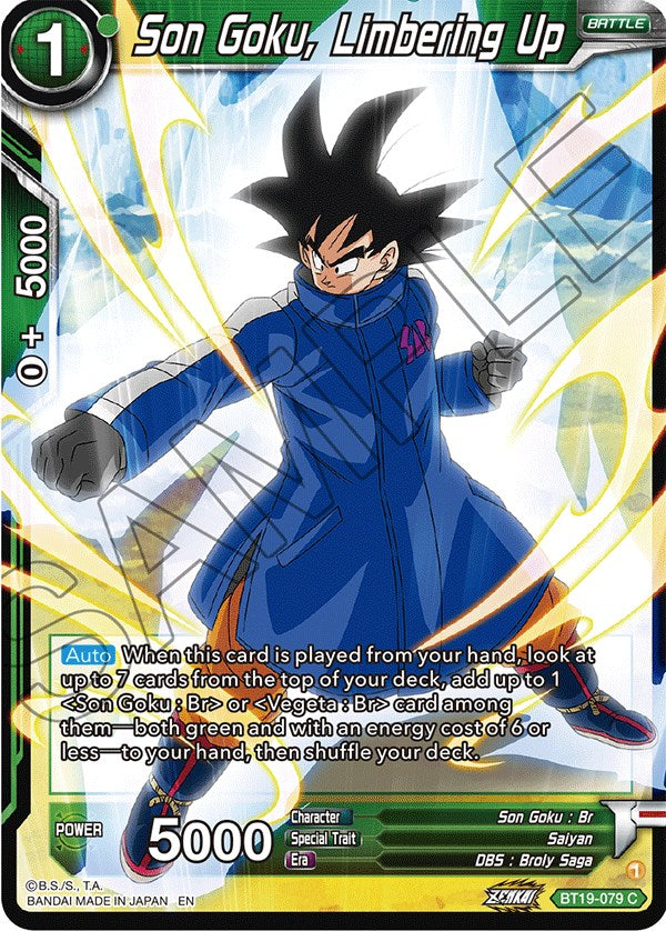 Son Goku, Limbering Up (BT19-079) [Fighter's Ambition] | Tables and Towers