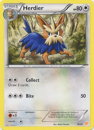 Herdier (19/30) [Black & White: Trainer Kit - Excadrill] | Tables and Towers