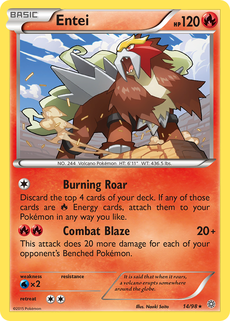 Entei (14/98) [XY: Ancient Origins] | Tables and Towers