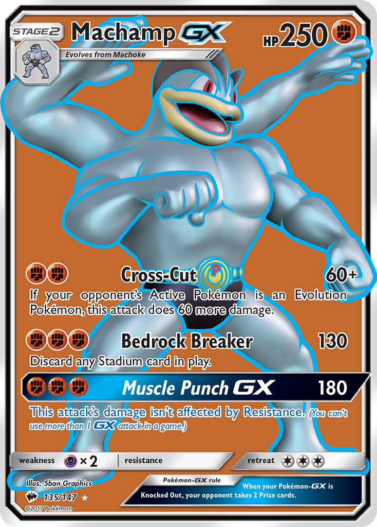 Machamp GX (135/147) [Sun & Moon: Burning Shadows] | Tables and Towers