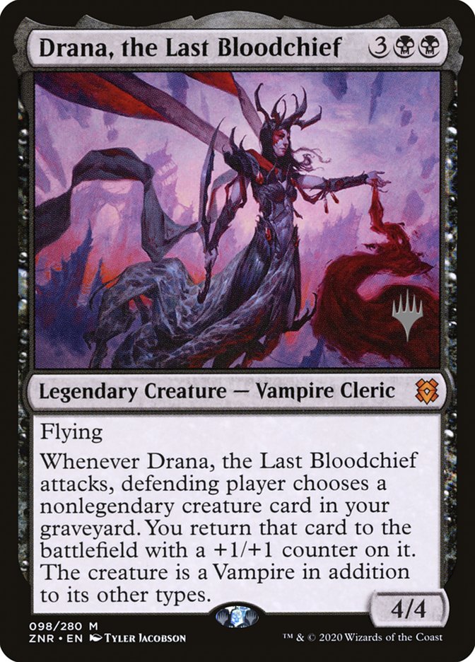 Drana, the Last Bloodchief (Promo Pack) [Zendikar Rising Promos] | Tables and Towers