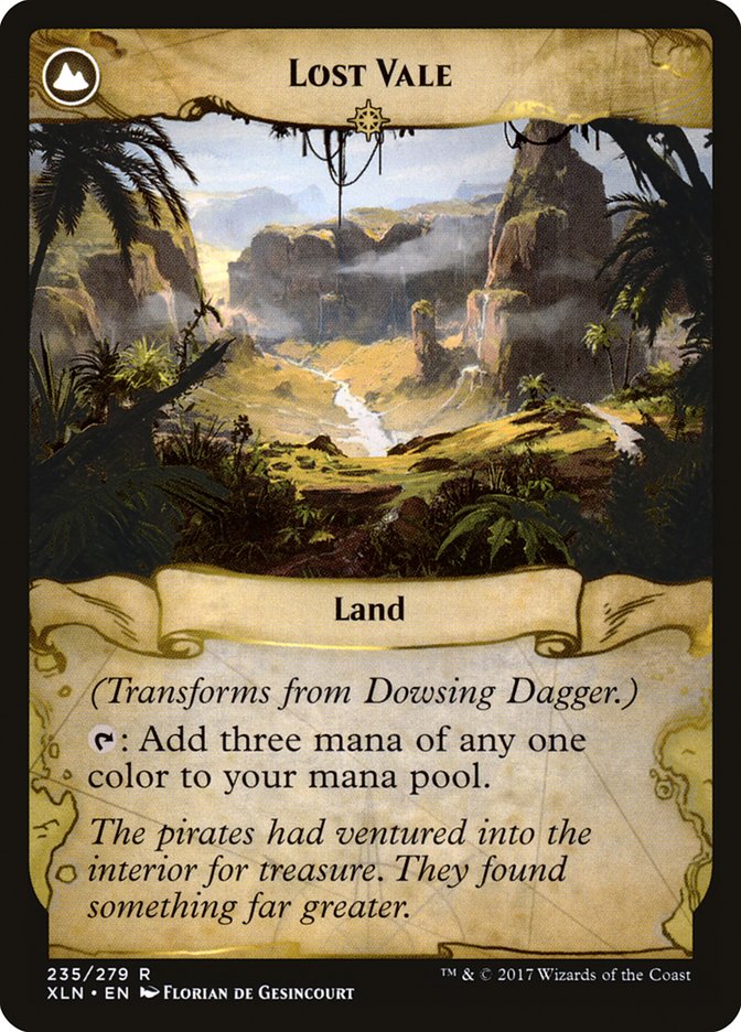 Dowsing Dagger // Lost Vale [Ixalan] | Tables and Towers