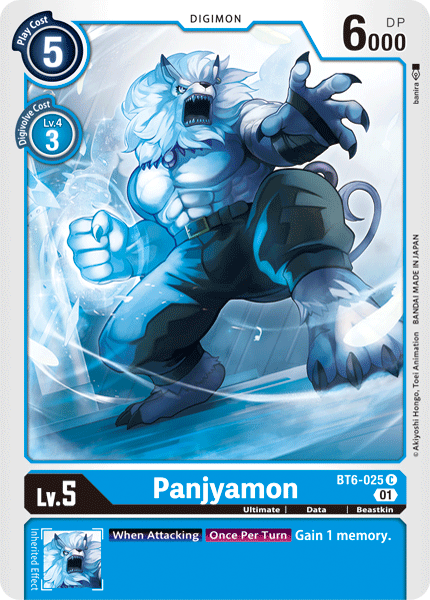 Panjyamon [BT6-025] [Double Diamond] | Tables and Towers