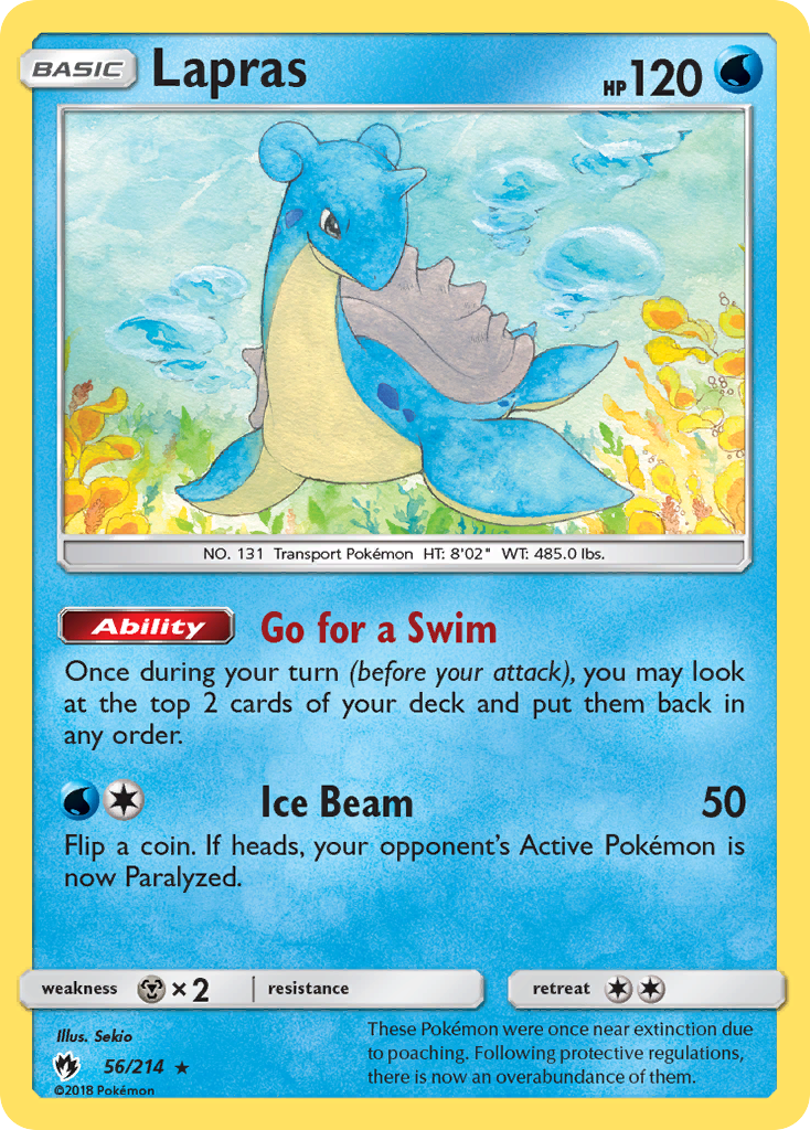 Lapras (56/214) [Sun & Moon: Lost Thunder] | Tables and Towers