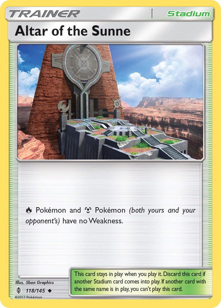 Altar of the Sunne (118/145) [Sun & Moon: Guardians Rising] | Tables and Towers