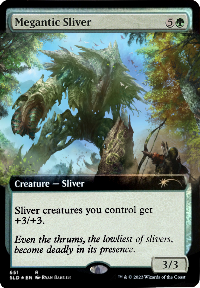 Megantic Sliver (Extended Art) [Secret Lair Drop Promos] | Tables and Towers