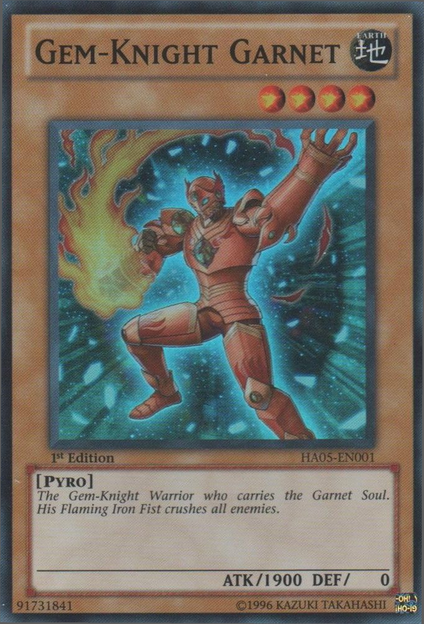 Gem-Knight Garnet [HA05-EN001] Super Rare | Tables and Towers