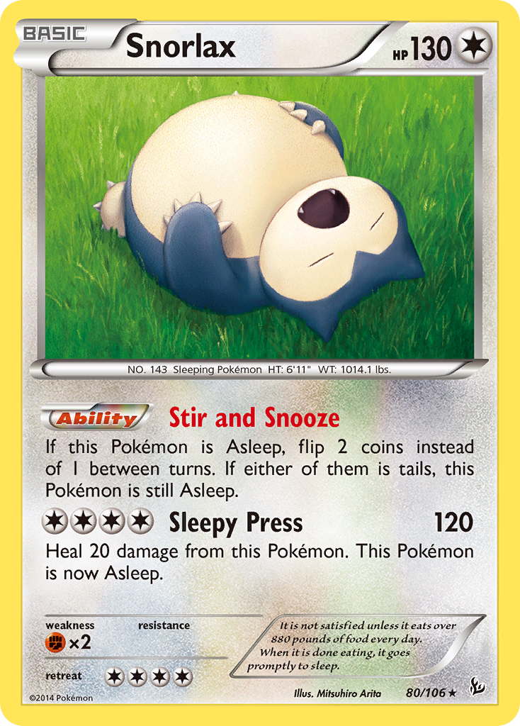 Snorlax (80/106) [XY: Flashfire] | Tables and Towers