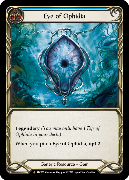 Eye of Ophidia [U-ARC000] (Arcane Rising Unlimited)  Unlimited Rainbow Foil | Tables and Towers