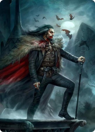 Dracula, Blood Immortal Art Card [Innistrad: Crimson Vow Art Series] | Tables and Towers