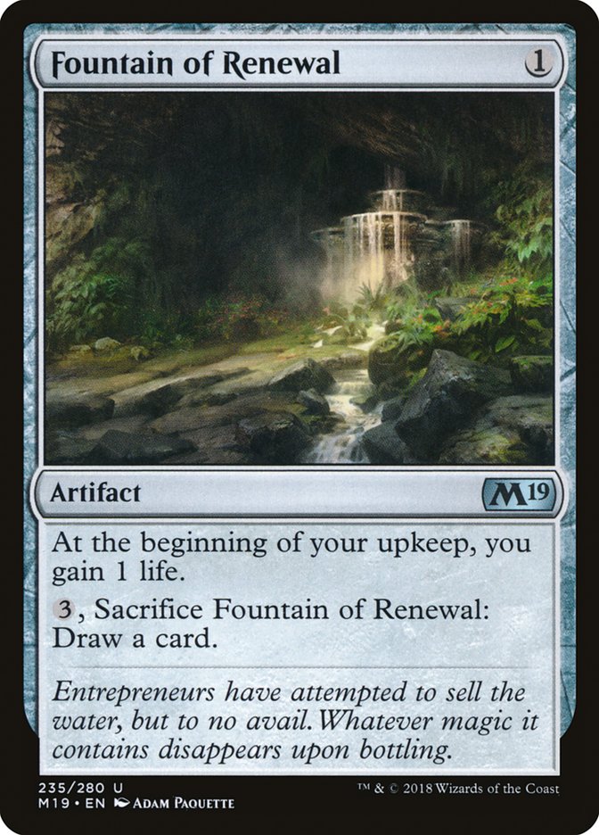 Fountain of Renewal [Core Set 2019] | Tables and Towers