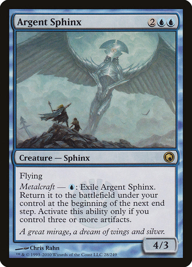 Argent Sphinx [Scars of Mirrodin] | Tables and Towers