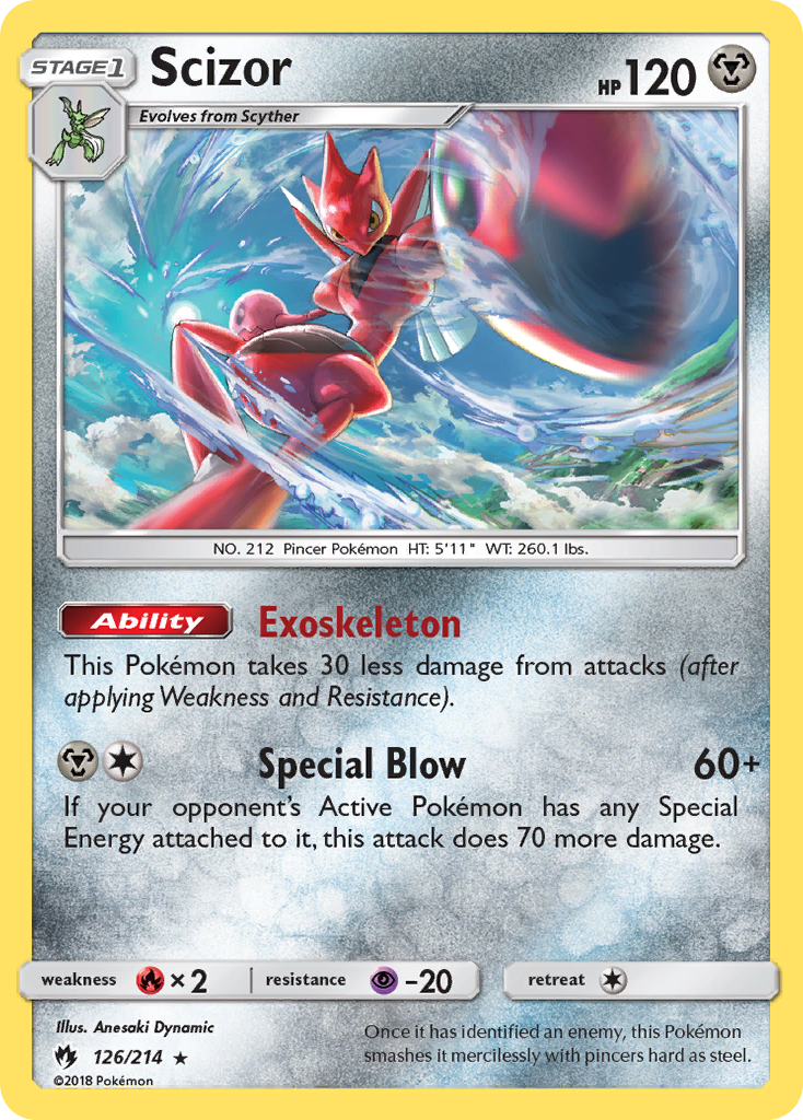 Scizor (126/214) [Sun & Moon: Lost Thunder] | Tables and Towers