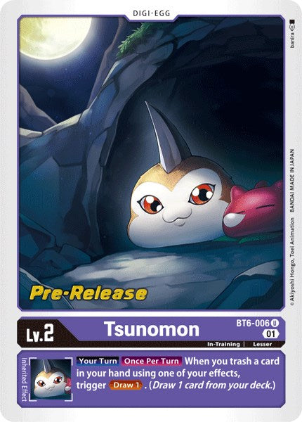 Tsunomon [BT6-006] [Double Diamond Pre-Release Cards] | Tables and Towers