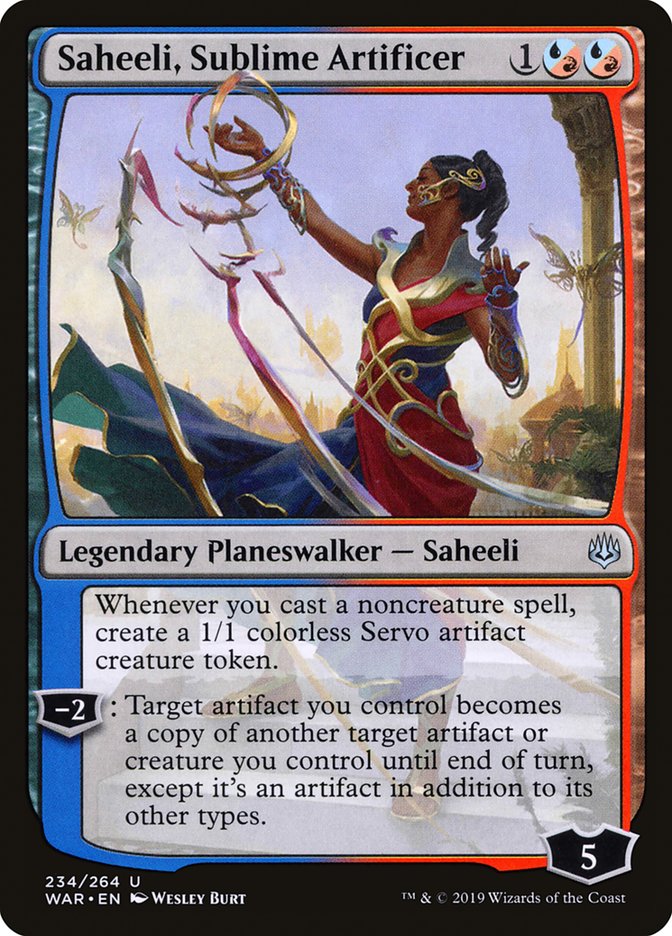 Saheeli, Sublime Artificer [War of the Spark] | Tables and Towers