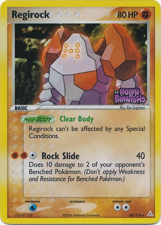 Regirock (28/110) (Stamped) [EX: Holon Phantoms] | Tables and Towers