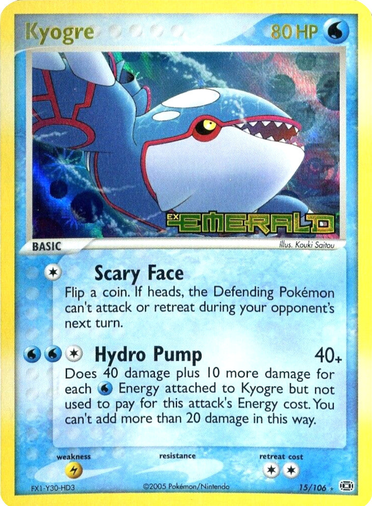 Kyogre (15/106) (Stamped) [EX: Emerald] | Tables and Towers