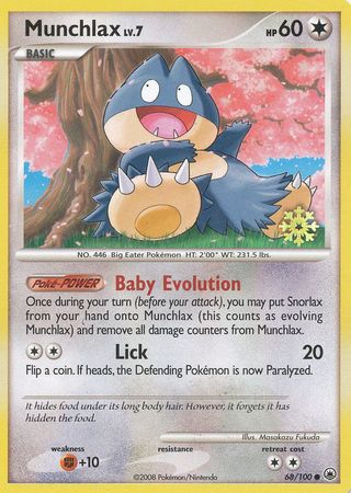 Munchlax (68/100) [Countdown Calendar Promos] | Tables and Towers