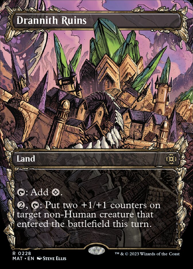 Drannith Ruins (Showcase Halo Foil) [March of the Machine: The Aftermath] | Tables and Towers