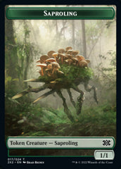 Saproling // Monk Double-Sided Token [Double Masters 2022 Tokens] | Tables and Towers