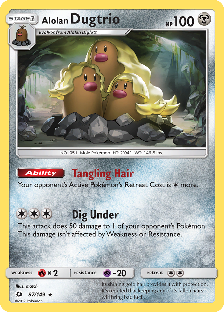 Alolan Dugtrio (87/149) [Sun & Moon: Base Set] | Tables and Towers