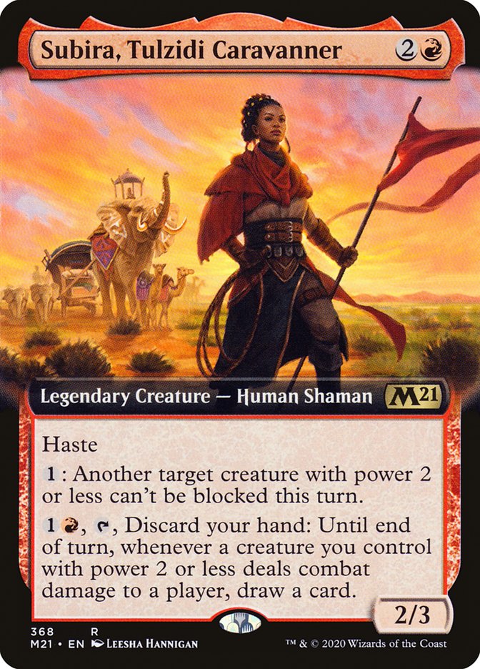 Subira, Tulzidi Caravanner (Extended Art) [Core Set 2021] | Tables and Towers