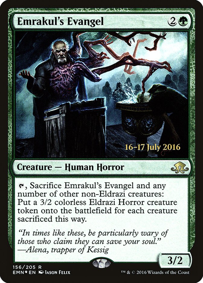 Emrakul's Evangel [Eldritch Moon Prerelease Promos] | Tables and Towers