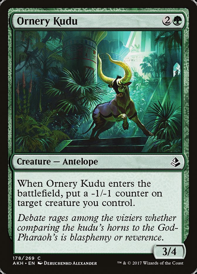 Ornery Kudu [Amonkhet] | Tables and Towers