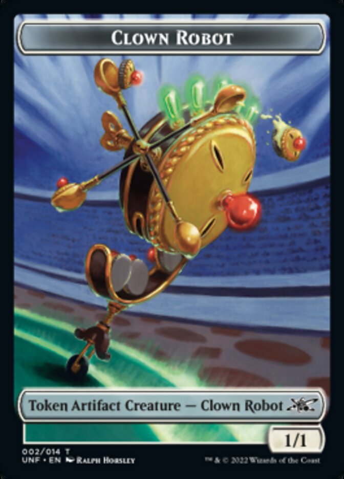 Clown Robot (002) Token [Unfinity Tokens] | Tables and Towers