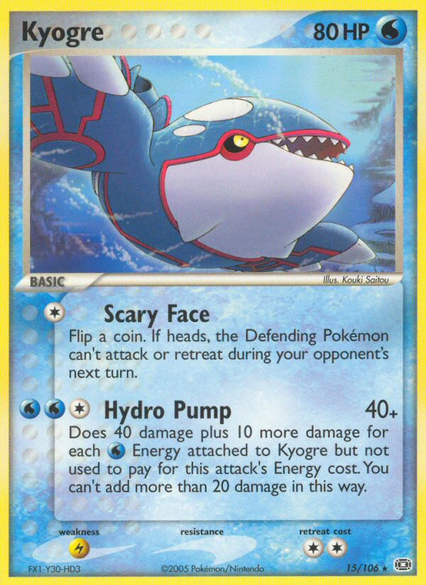 Kyogre (15/106) [EX: Emerald] | Tables and Towers