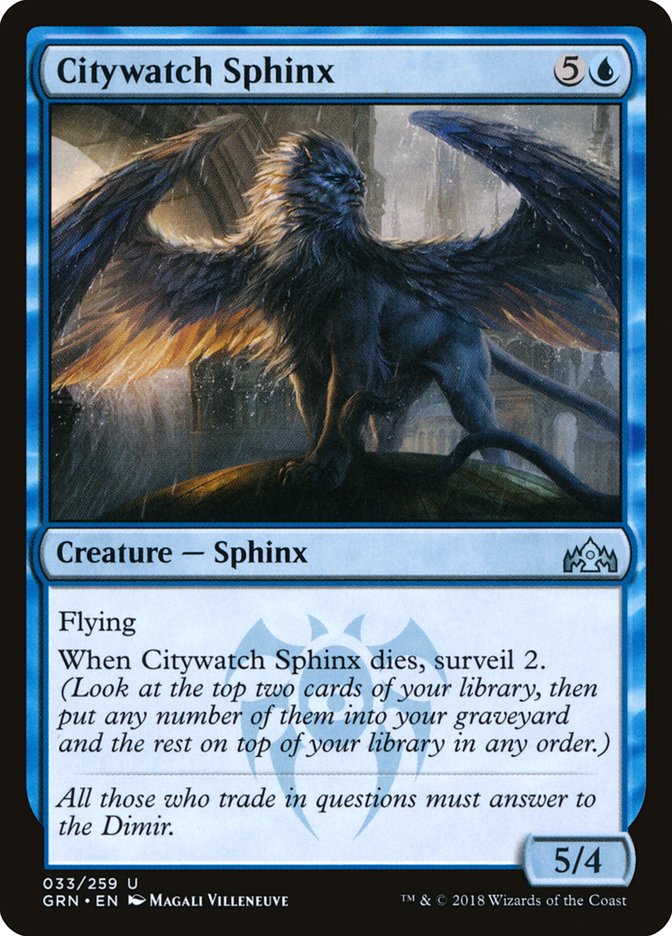 Citywatch Sphinx [Guilds of Ravnica] | Tables and Towers