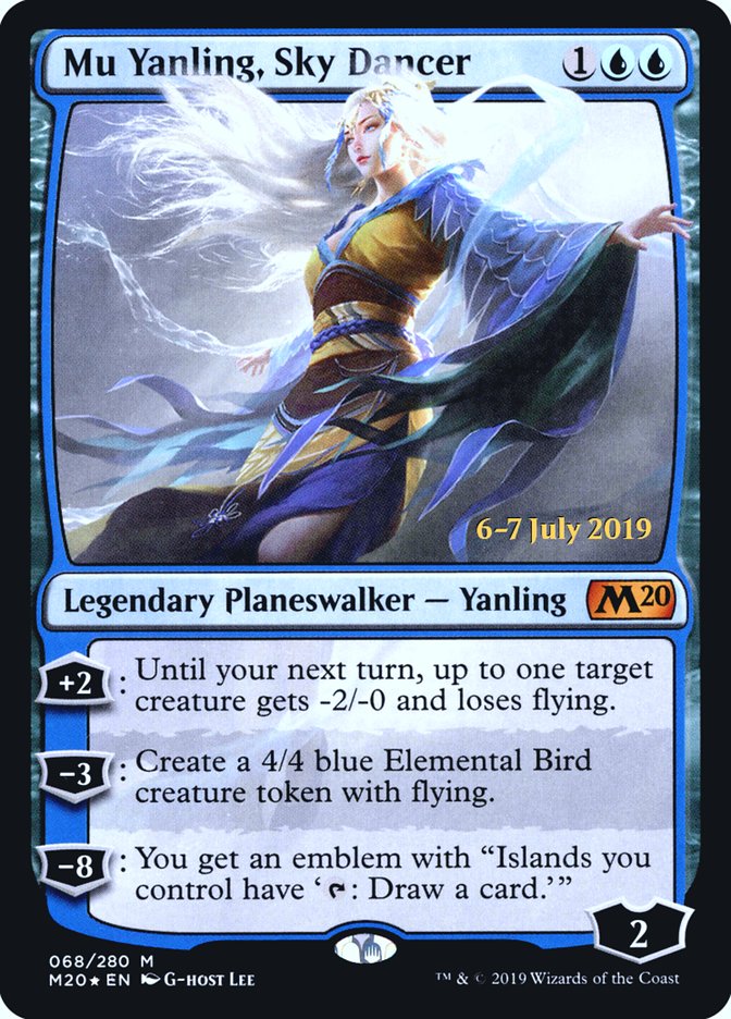 Mu Yanling, Sky Dancer [Core Set 2020 Prerelease Promos] | Tables and Towers