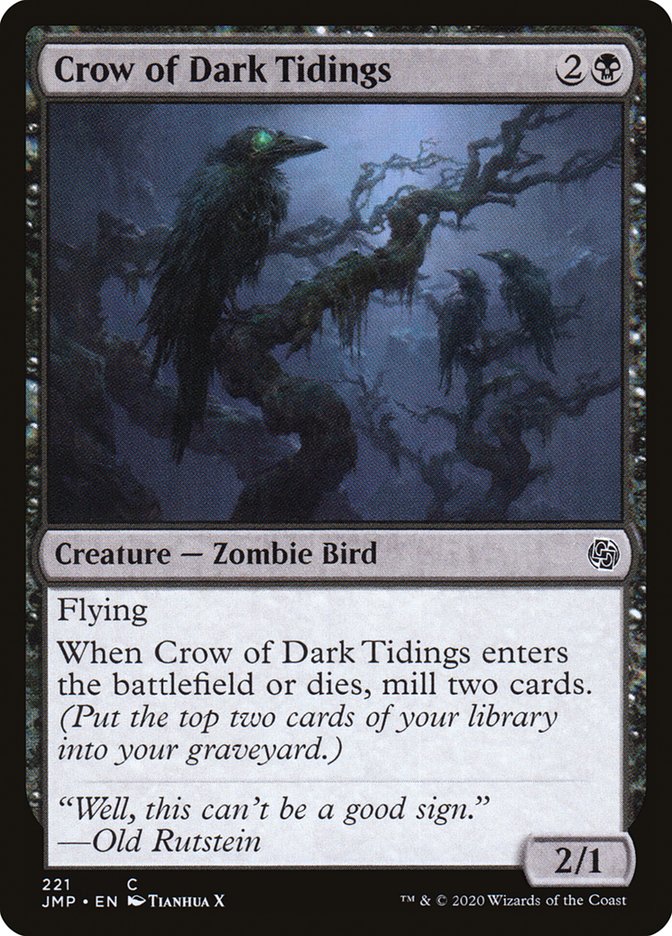 Crow of Dark Tidings [Jumpstart] | Tables and Towers