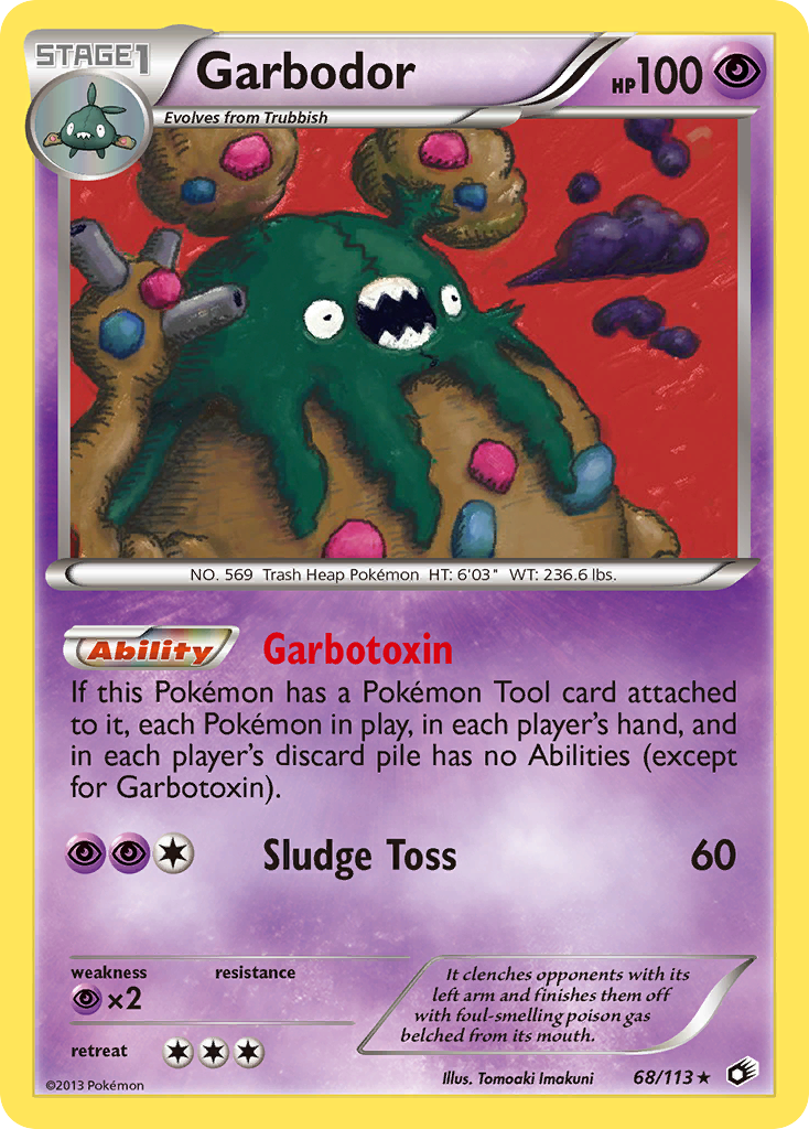 Garbodor (68/113) [Black & White: Legendary Treasures] | Tables and Towers